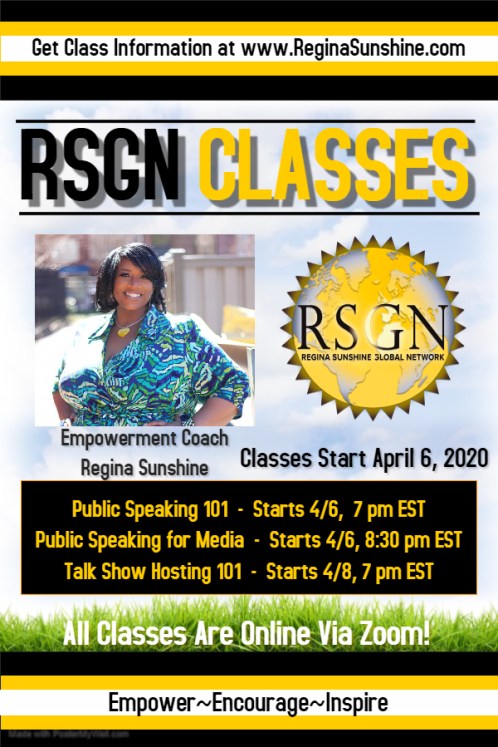 April 2020 Class Flyer